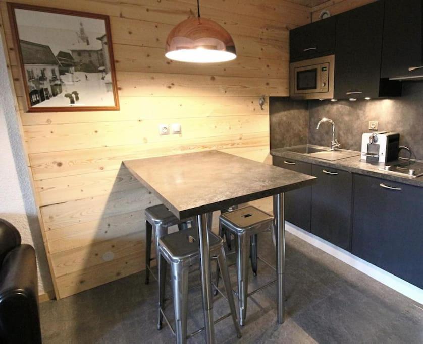 Studio Avec Coin Montagne Au Pied Des Pistes Megève Buitenkant foto